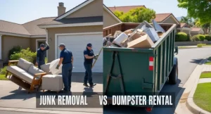 Comparing junk removal and dumpster rental in New Braunfels